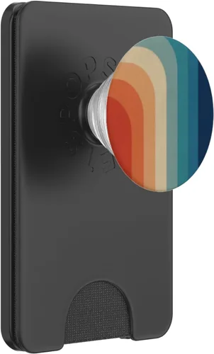 Miniatura 8 de PopSockets de los años 60 y 70, diseño de rayas hippie