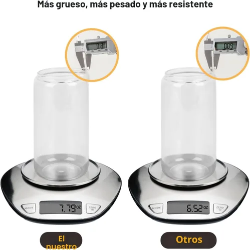 Miniatura 7 de ASKIZ 16 Vasos de Vidrio con Tapas de Bambú y Pajitas, Taza de Café Helado de 16 Oz, Juego de Vasos para Beber, Botellas de Agua de Vidrio