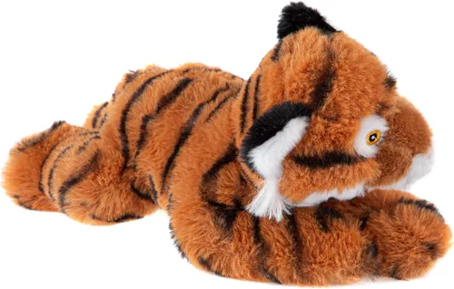Miniatura 6 de Wild Republic EcoKins - Mini tigre de peluche de 8 pulgadas, regalos ecológicos para niños, juguete de peluche, hecho a mano con 7 botellas de agua