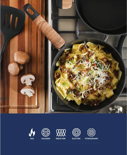 Miniatura 4 de Oster Platinum Oxburg - Juego de utensilios de cocina y utensilios de cocina para interiores y cocina, 14 piezas, de aluminio forjado, sin PFA,