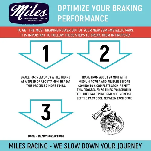 Miniatura 2 de Miles Racing - Disc Brake Pads - Semi Metallic Sintered - Compatible with Hope Mono Mini (MI-MET-36 / MI-SIN-36)