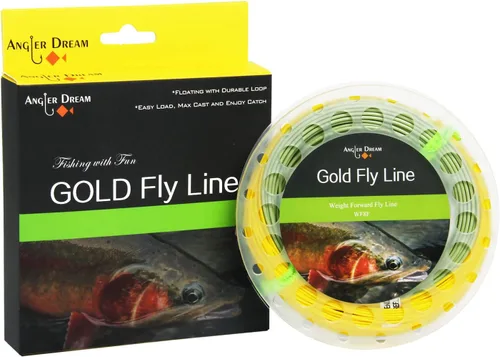 Miniatura 7 de Gold Fly Line 90FT peso adelante flotando 2 3 4 5 6 7 8 9WT línea de pesca con mosca
