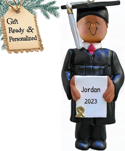 Miniatura 14 de Adornos de graduación personalizados para la clase de 2025, adornos de árbol personalizados para 2025, regalos de graduación personalizados