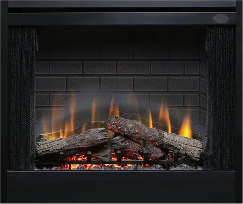 Miniatura 2 de Dimplex BF39DXP - Caja de fuego eléctrica incorporada de lujo de 39 pulgadas con troncos de resina y respaldo de ladrillo