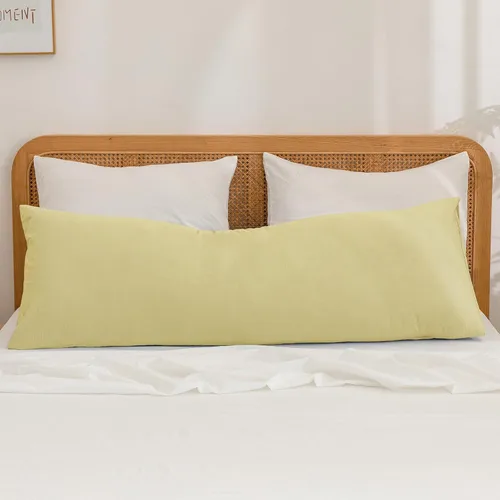 Miniatura 69 de BESTOUCH 100% Algodón Lavado Funda de Almohada para Cabello y Piel, Sensación de Lino, Suave, Cómoda, Transpirable, Juego de 2 Fundas de Almohada