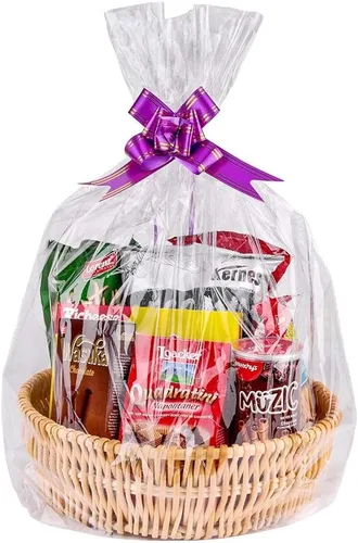 Awpeye Paquete de 20 bolsas transparentes de celofán grandes para regalo, 2 mil de grosor (20 x 20 pulgadas)