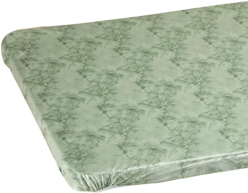 Miniatura 5 de Fox Valley Traders Funda elástica de vinilo de mármol para mesa de banquetes