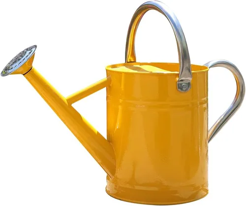 Miniatura 9 de Regadera de metal, latas de riego de un galón de acero inoxidable para riego de plantas de jardín interiores y exteriores (zinc de 1 galón)