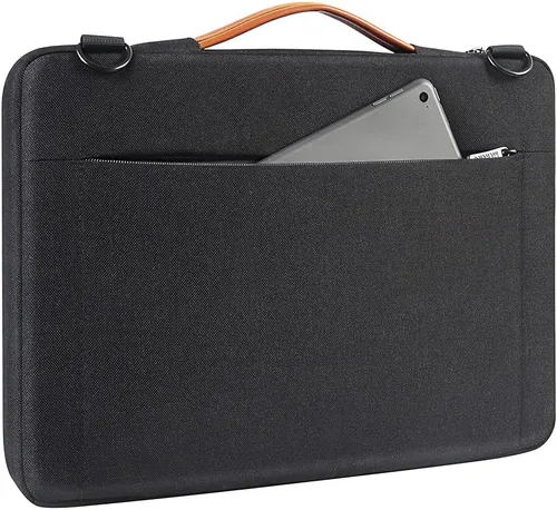 Miniatura 5 de DOMISO Funda para laptop de 14 pulgadas, resistente al agua, maletín de negocios, bolsa de transporte para portátiles Lenovo Chromebook S330/Flex