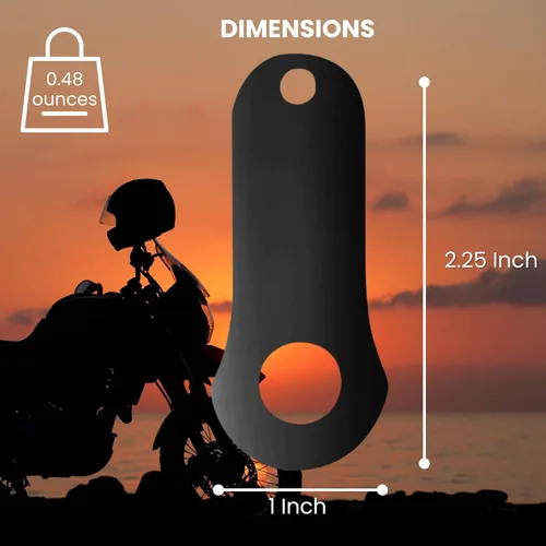 Miniatura 2 de Colgador de campana Guardian® Bell, duendecillo de la suerte para paseo en motocicleta, color negro