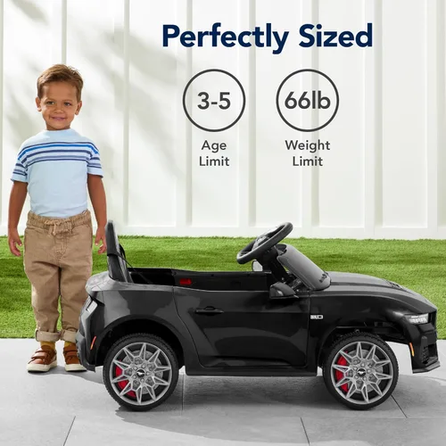 Miniatura 5 de Best Choice Products Auto Eléctrico de Paseo de 12V para Niños con Licencia Oficial de Ford Mustang con Control Parental, Luces LED, 2 Velocidades
