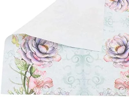 Miniatura 2 de WallyE Servilletas de papel de rosa y mariposa, tejido floral para fiesta de té, almuerzo, despedida de soltera, fiesta de té, boda o decoupage