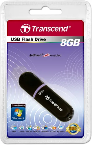 Miniatura 3 de Transcend JetFlash V30-8 GB USB 2.0 Flash Drive TS8GJFV30 (negro)