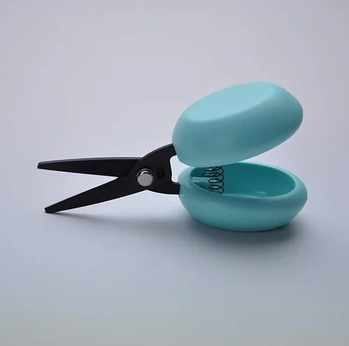 Miniatura 2 de HARAC Tijeras para niños pequeños cargadas con resorte, tijeras de seguridad para niños y niños con necesidades especiales, tijeras de entrenamiento