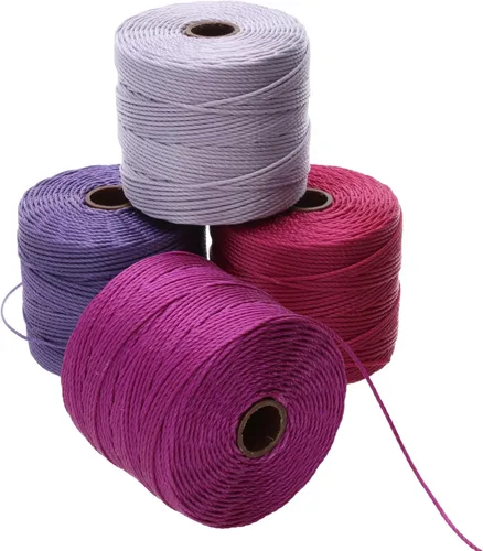 Miniatura 13 de The Beadsmith S-Lon Cordón para Cuentas – Cordón de Nylon Torcido de 0.5 mm para Ensartar, Paquete de 4, Mezcla de Neutrales Fríos, TEX210, 77
