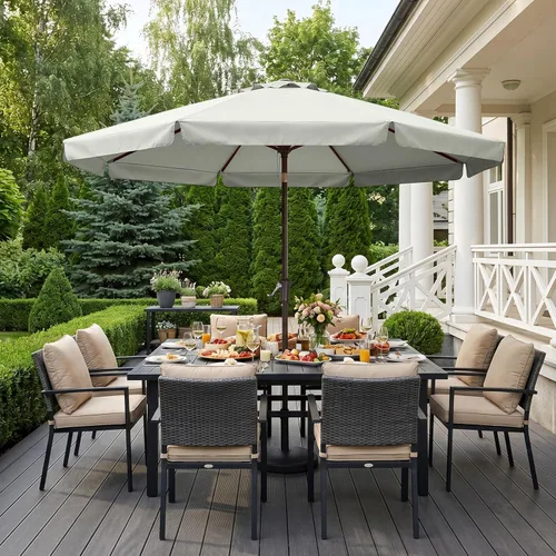 Miniatura 2 de ABCCANOPY Sombrillas prémium de 10 pies (3.05 m) para patio, beige claro