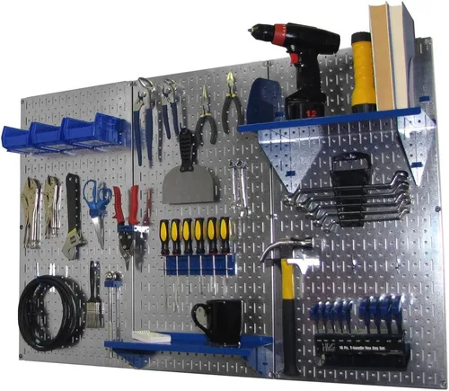 Miniatura 21 de Organizador de herramienta control de pared 30-wrk-400wb estándar panel perforado mesa de trabajo de metal, 30-WRK-400 BB Negro
