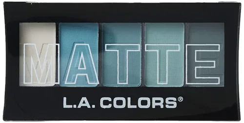 Miniatura 2 de L.A. COLORS Paleta de sombra de ojos mate de 5 colores, Teal Argyle CEM477