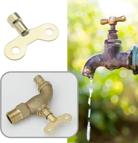 Miniatura 2 de Create idea Llave de válvula de radiador de llave de grifo de 0.236 in 0.276 in Interruptor de perilla de agua multifuncional para fábrica jardín