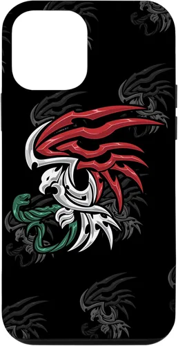 Miniatura 15 de iPhone 13 Bandera de México - Funda estilo tribal del escudo de armas mexicano