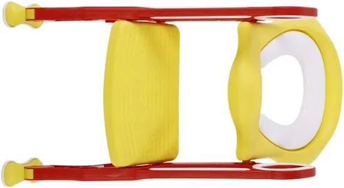 Miniatura 7 de Escalera portátil para silla de inodoro rígida para bebé con altura de escalón, reposabrazos doble y almohadillas antideslizantes para los pies