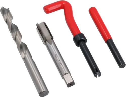 Miniatura 6 de AB Tools -Neilsen M12 x 0.049 in Kit de reparación de rosca/grifo cortador helicoil 15pc Set hilo dañado