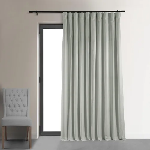 Miniatura 79 de HPD Half Price Drapes Cortinas Opacas Térmicas de Terciopelo Signature para Sala de Estar de 63 Pulgadas de Largo (1 Panel) con Bolsillo para Barra