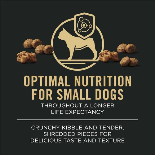Miniatura 6 de Purina Pro Plan Con probióticos, alimentos para perros secos de raza pequeña, fórmula de pollo y arroz destrozado - 6 lb. Bolsa