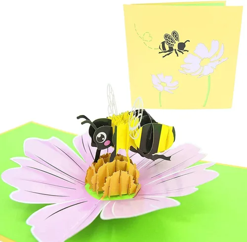 PopLife - Tarjeta de felicitación para el día de la madre, tarjeta 3D para aniversario, San Valentín, gracias, feliz cumpleaños, para mamá, esposa,