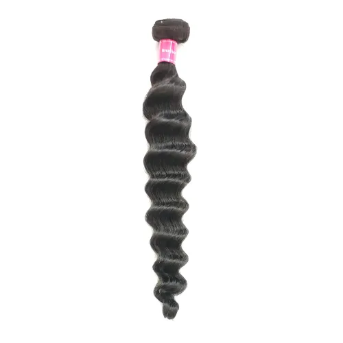 Miniatura 11 de Deep Curly Hair Bundle Brazillian Virgin Hair Weft Supplier 1pcs 12 Inch 1B Black 100g Soft Remy Hair Bundles
