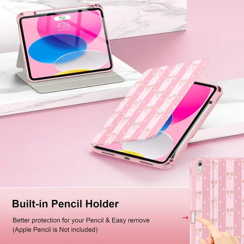 Miniatura 4 de Supveco Funda para iPad (A16) de 11ª generación de 11 pulgadas (2025), iPad de 10ª generación de 10.9 pulgadas (2022) con soporte para lápiz, funda