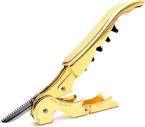 Miniatura 13 de Pulltap's - Sacacorchos genuino clásico 500 para camarero – Llave de vino con doble bisagra y cortador de papel de aluminio con bisagra – Diseño