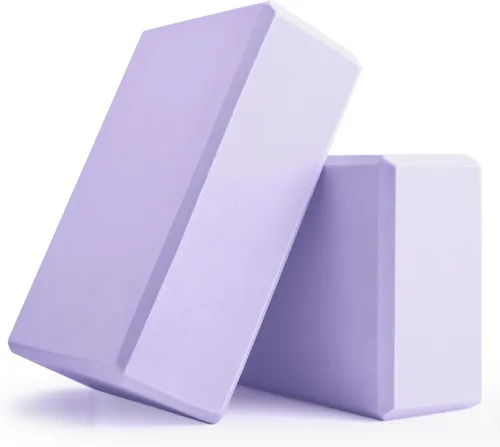 Miniatura 10 de Bloques de yoga 2 piezas, bloques de espuma de ladrillo de yoga de 9 x 6 x 3 pulgadas, bloque de espuma EVA, accesorios de yoga para yoga, pilates