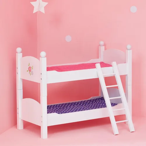 Miniatura 2 de Doble litera Teamson de lunares, de princesa, de 18" , 18", Blanco
