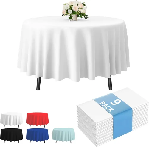 Miniatura 18 de Fixwal Mantel de plástico negro desechable de 54 x 108 pulgadas, mantel rectangular impermeable, paquete de 5 para graduación, decoración de fiesta