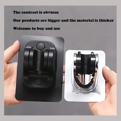 Miniatura 5 de DASITON Soporte de ducha de mano resistente al agua con adhesivo grande, soporte para cabezal de ducha, ducha de niños, ducha de niños, ducha Negro