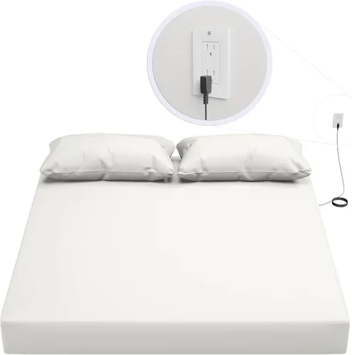 Miniatura 7 de Earth Connected Sábanas Bajeras de Conexión a Tierra - Tamaño Individual, 94% Algodón Orgánico 6% Fibra de Plata Pura, Alivio del Dolor. Gris