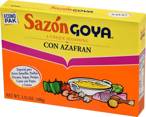 Miniatura 4 de Condimento Goya Sazón con Azafran, caja de 3.52 onzas