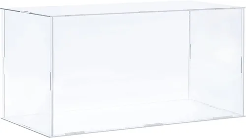 Miniatura 19 de MECCANIXITY Caja plástica de acrílico de la vitrina clara monta el escaparate a prueba de polvo 6.3x4.3x6.1 pulgadas para artículos coleccionables