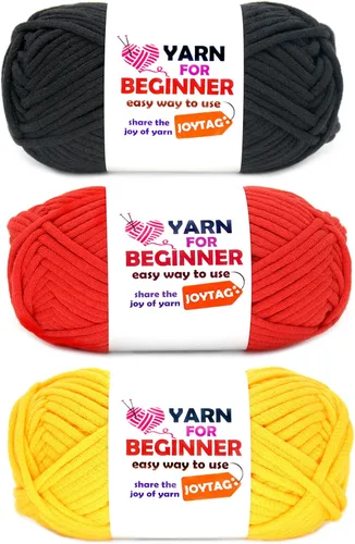 Miniatura 17 de Paquete de 3 hilos de ganchillo de mezcla de algodón y nailon - azul, gris, verde - 3x50g - puntadas fáciles de ver - kit de ganchillo y tejido