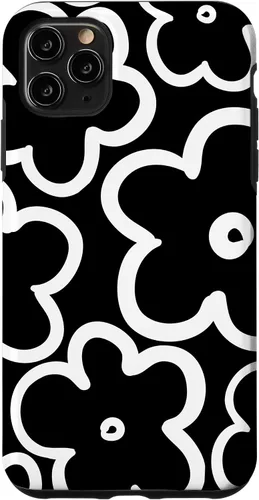 Miniatura 13 de Cute Flower Pattern Large Wildflower Black and White Floral Case for iPhone 17