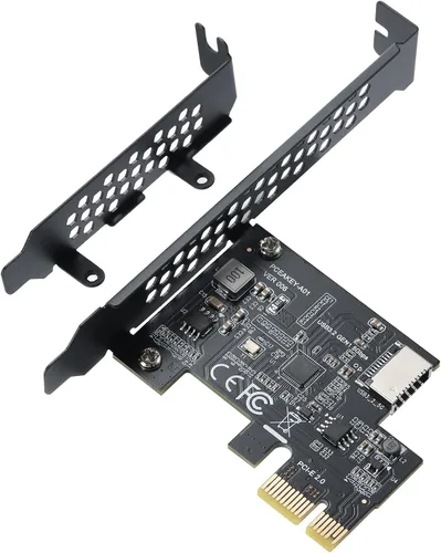 Tarjeta de expansión PCI-E 1X a USB 3.2 GEN1 5Gbps Type-E A-Key, interfaz de panel frontal Type-C para PC de escritorio (ASM1042A)