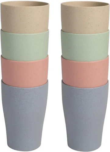 Miniatura 10 de Vasos de plástico de 4 colores para beber vasos aptos para lavavajillas, vasos de agua para jugo de agua, cóctel, campamento portátil