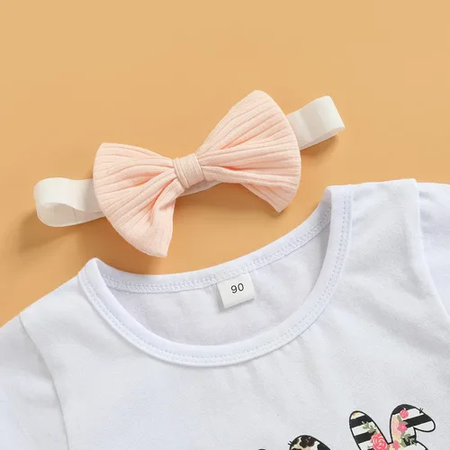 Miniatura 34 de Eadrioss Ropa para bebé niña pequeña, traje de campana de manga corta, camisa de flores para niños, pantalones florales acampanados, ropa de verano