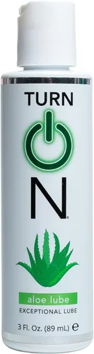 Turn On Lubricante personal a base de aloe | Lubricante hidratante para pieles sensibles, suave como la seda y no pegajoso, 3 onzas líquidas