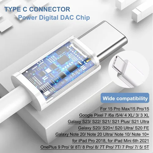Miniatura 4 de Paquete de 3 auriculares USB C [certificados MFi], auriculares tipo C, auriculares estéreo HiFi con cable, auriculares intraurales magnéticos