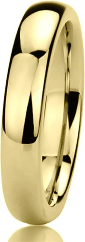 Miniatura 3 de Anillo de boda de titanio personalizado de ajuste cómodo de 0.157in en tono amarillo