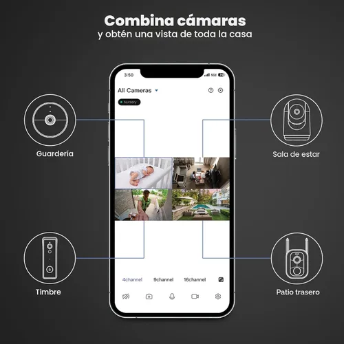 Miniatura 6 de Feit Electric CAM/WM/WiFi 1080p HD Cámara de seguridad para exteriores con Wifi para el hogar inteligente con visión nocturna Negro