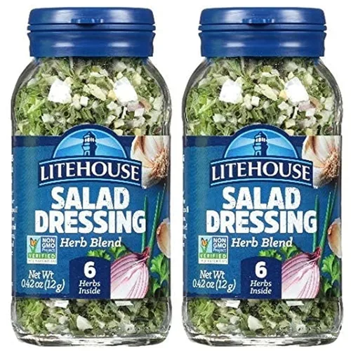 Miniatura 7 de Litehouse Mezcla de hierbas liofilizadas para aderezo de ensalada, mezcla de cebollino, ajo, eneldo, perejil, chalotas y cebolla roja, sin OMG, sin