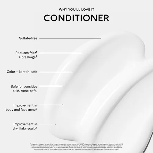 Miniatura 3 de SEEN Acondicionador Eco-Recarga - Acondicionador aromático y no comedogénico y para el cabello, desarrollado por dermatólogos, seguro para pieles